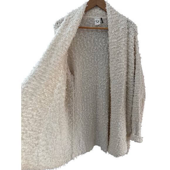 Anthropologie Akemi + Kin Bernadette Textured Knit Cardigan Cream Size Small - Picture 7 of 10